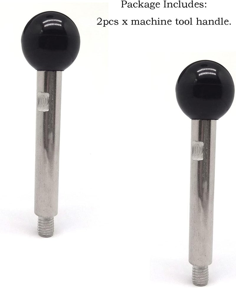 NGe 2pcs Machine Tool Handle with Ball Knob,Revolving Handle Machine Tool,Threaded Revolving Handle,for Machine Tool Accessory,(M8X100) - Image 4